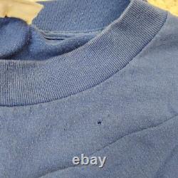 VINTAGE Klondike Shirt Mens Extra Large Blue Single Stitch Ice Cream USA 90s