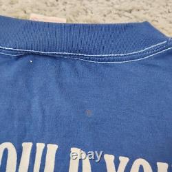 VINTAGE Klondike Shirt Mens Extra Large Blue Single Stitch Ice Cream USA 90s