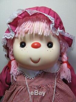 VINTAGE NEW 1980s LARGE 24 TALL PINK ICE CREAM CHARACTER GIRL DOLL TOY RARE