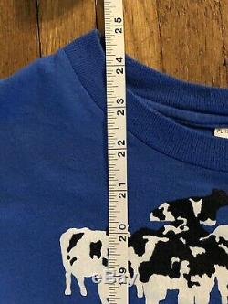 VTG 1985 BEN & JERRYS Vermont's Finest Ice Cream Cow T-Shirt Nike Chunky Dunky