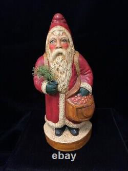 Vaillancourt Father Christmas Ice Cream Mold Chalkware Santa, #45/1985, Ltd. Ed