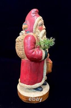 Vaillancourt Father Christmas Ice Cream Mold Chalkware Santa, #45/1985, Ltd. Ed
