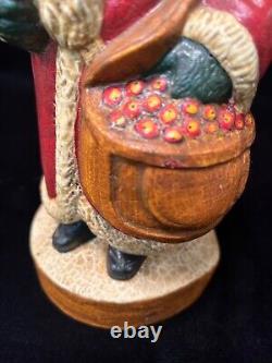 Vaillancourt Father Christmas Ice Cream Mold Chalkware Santa, #45/1985, Ltd. Ed