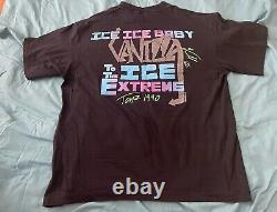 Vanilla Ice Shirt 1990 Vanilla Ice To the Extreme Tour T-Shirt Sz XL