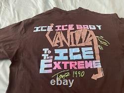 Vanilla Ice Shirt 1990 Vanilla Ice To the Extreme Tour T-Shirt Sz XL