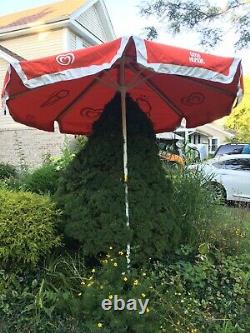 Vendor Cart Patio Sun Shade 8 Large Beach Umbrella Good Humor Ice Cream Vintage