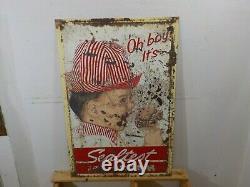 Very Rare Sealtest Ice Cream Large 36 X 24 Double Sided Metal Sign Graphics