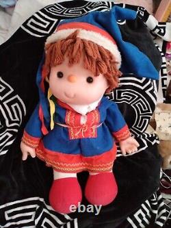 Vintage 1980s Large Russian Costume Doll Souvenir Doll (ice Cream Dolls)