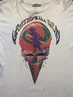 Vintage 1990 Grateful Dead & Liquid Blue Ice Cream Cone Lot T-Shirt Size L