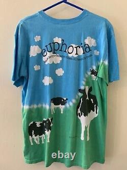 Vintage 1990s Liquid Blue BEN & JERRY Ice Cream Cow T-Shirt