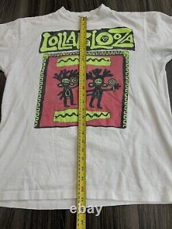 Vintage 1992 Lollapalooza 92 T Shirt L Red Hot Chili Peppers Ice Cube Pearl Jam