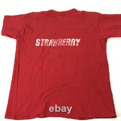Vintage 70s Haagen Dazs Strawberry Ice Cream USA Vintage Snack T Shirt Size L