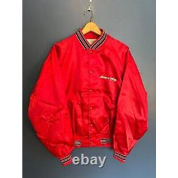 Vintage 80's Hagen-Dazs Ice Cream Satin Bomber Jacket Size Large