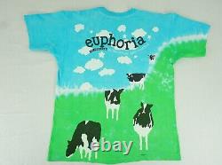 Vintage 90's Liquid Blue AOP Ben & Jerry's Euphoria shirt tagged large