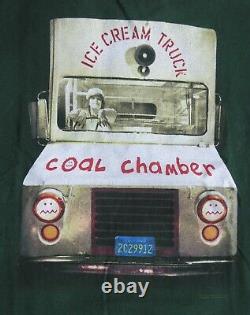Vintage 90s Coal Chamber Ice Cream Truck Band T Shirt Size sz L Nu Metal Rare