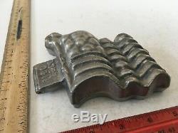 Vintage Antique Pewter Ice Cream Mold Large American Flag # 1160 E & Co