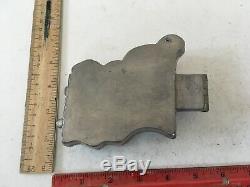 Vintage Antique Pewter Ice Cream Mold Large American Flag # 1160 E & Co