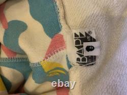 Vintage BAPE Ice Cream Camo Hoodie Rare A Bathing Ape Full Zip Hoody Large L