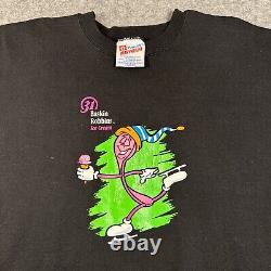 Vintage Baskin Robbins Sweatshirt XL Black 90s Ice Cream Employee Promo Crewneck