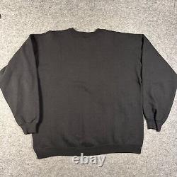 Vintage Baskin Robbins Sweatshirt XL Black 90s Ice Cream Employee Promo Crewneck