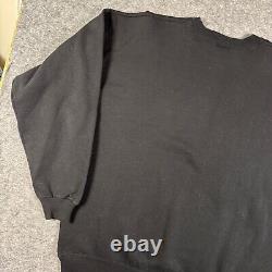 Vintage Baskin Robbins Sweatshirt XL Black 90s Ice Cream Employee Promo Crewneck