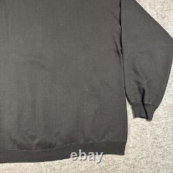 Vintage Baskin Robbins Sweatshirt XL Black 90s Ice Cream Employee Promo Crewneck