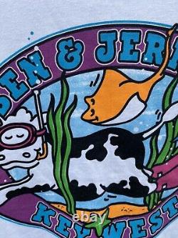 Vintage Ben And Jerrys Ice Cream Key West Vermonts Finest TShirt XL Xtra Large