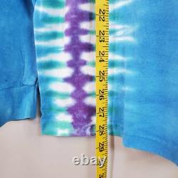 Vintage Ben & Jerry Ice Cream Single Stitch Long Sleeve Tie Dye RARE Large L