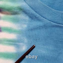Vintage Ben & Jerry Ice Cream Single Stitch Long Sleeve Tie Dye RARE Large L