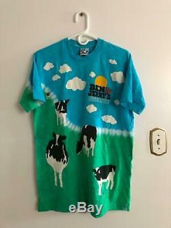 Vintage Ben & Jerry Icecream Vermonts Finest 90s Liquid Blue T-Shirt Large