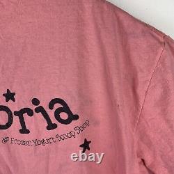 Vintage Ben & Jerrys Shirt Ashbury Haight Anvil Pink Mens Extra Large