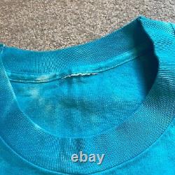 Vintage Ben & Jerrys Shirt Men XL Cow Euphoria Tie Dye Single Stitch Liquid Blue