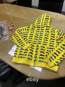 Vintage Billionaire Boys Club Ice Cream Running Dog Hoodie Virgil LV Bape Nigo