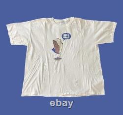 Vintage Blue Bunny Ice Cream Sandwhich Promo T-Shirt Size XL