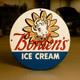 Vintage Borden's Ice Cream Heavy Metal Sign XL 19.7 (50 cm)