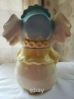 Vintage Brush Anthropomorphic Baby Elephant Ice Cream Cone Cookie Jar W8 1950s