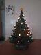 Vintage Ceramic Christmas Tree Large 21 with Ice Cream Swirl Missing One Bulb