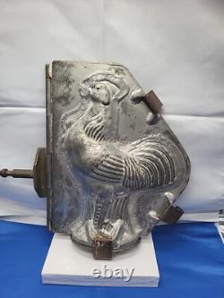Vintage Crowing Rooster Large Tin Mold Cool Treats Ice Cream Chocolate SHELF