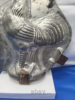 Vintage Crowing Rooster Large Tin Mold Cool Treats Ice Cream Chocolate SHELF