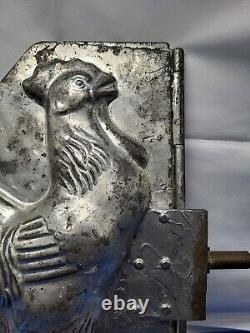Vintage Crowing Rooster Large Tin Mold Cool Treats Ice Cream Chocolate SHELF