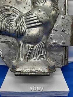 Vintage Crowing Rooster Large Tin Mold Cool Treats Ice Cream Chocolate SHELF