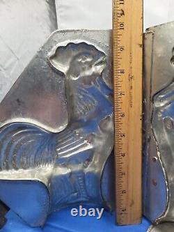 Vintage Crowing Rooster Large Tin Mold Cool Treats Ice Cream Chocolate SHELF