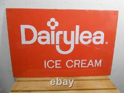 Vintage Dairylea Ice Cream Large 34 X 22 Milk Dairy Farm Store Tin Sign