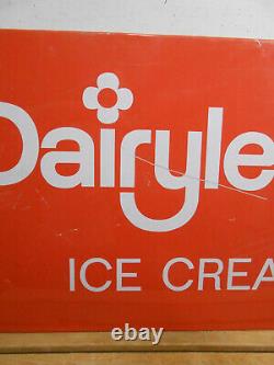 Vintage Dairylea Ice Cream Large 34 X 22 Milk Dairy Farm Store Tin Sign