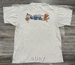 Vintage Disney Aladdin Shirt Mens Size Large World On Ice Single Stitch White