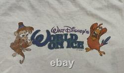 Vintage Disney Aladdin Shirt Mens Size Large World On Ice Single Stitch White