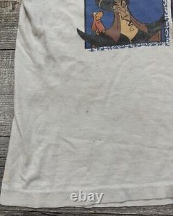 Vintage Disney Aladdin Shirt Mens Size Large World On Ice Single Stitch White