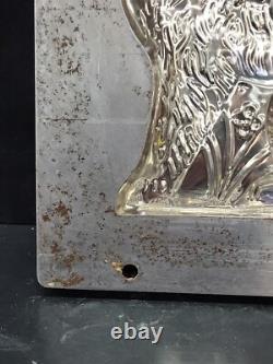 Vintage Easter Bunny Large Cool Rabbit Ice Cream Chocolate Candy Molds Wax SHELF