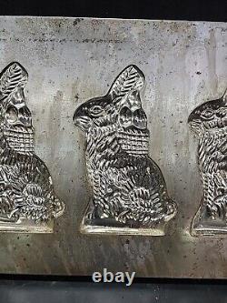 Vintage Easter Bunny Large Cool Rabbits Ice Cream Chocolate Candy Molds Wax Fun