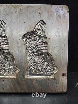 Vintage Easter Bunny Large Cool Rabbits Ice Cream Chocolate Candy Molds Wax Fun